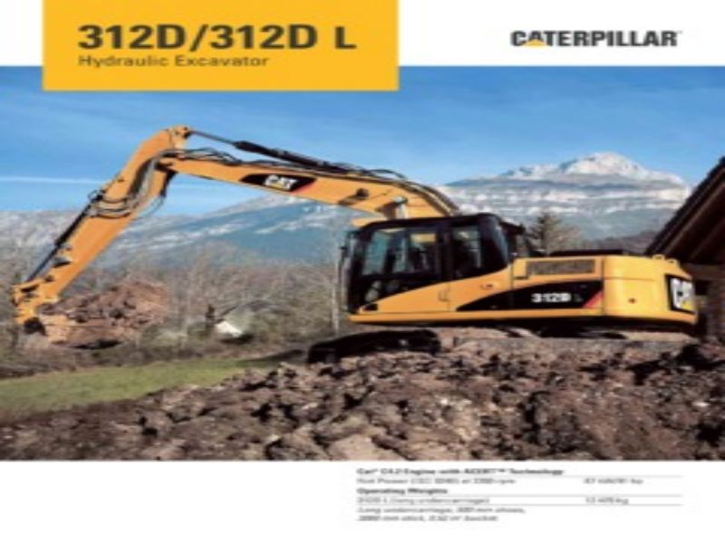 Used CAT 312D excavator ship to Ecuador